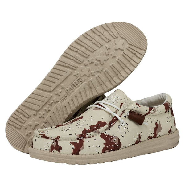 Wally Camouflage Desert Camo - Men's Casual Shoes | HEYDUDE shoes