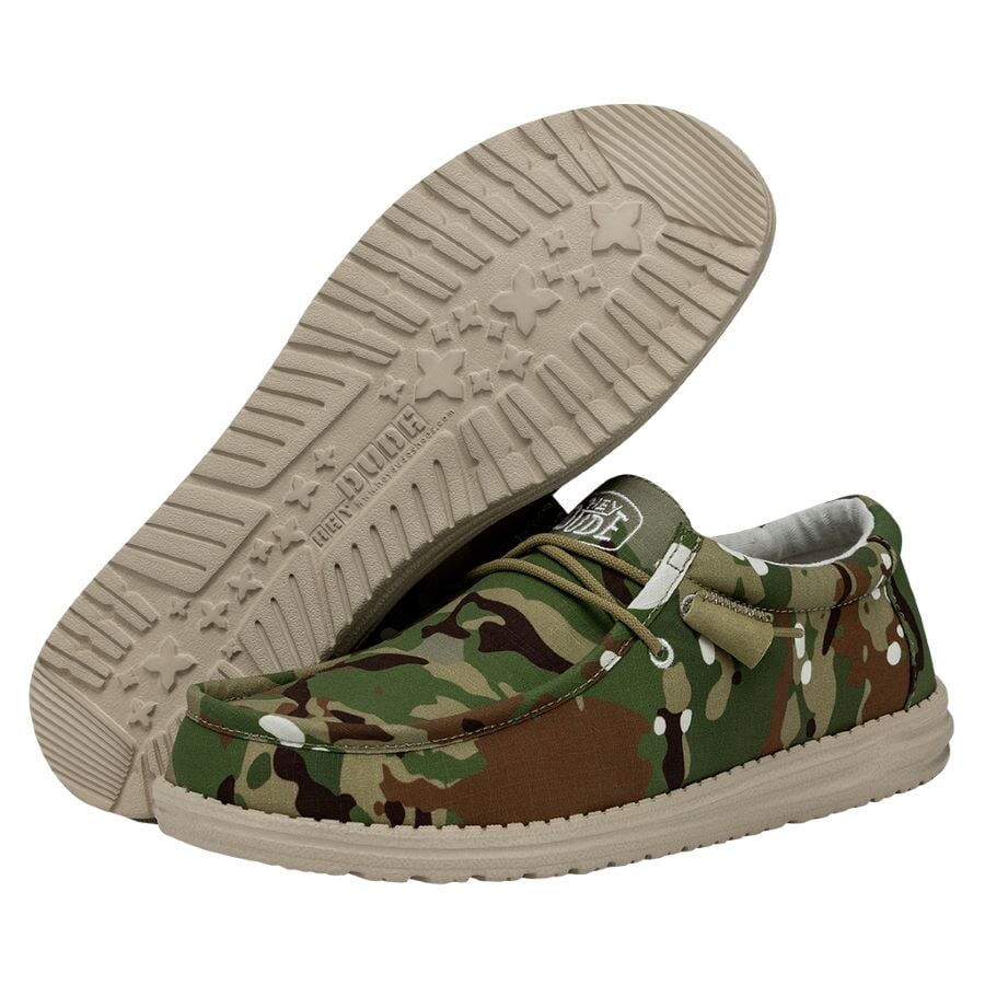 Wally Camouflage Multi Camo - Men's Casual Shoes | HEYDUDE Shoes
