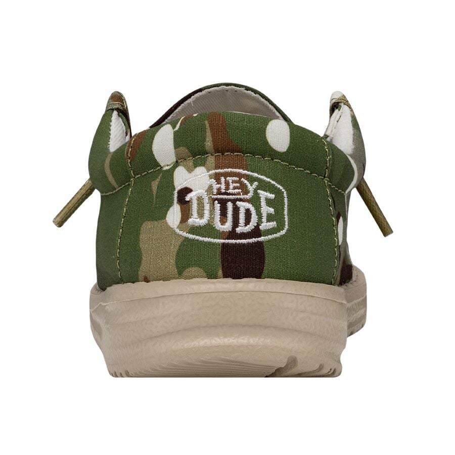 Wally Youth Camouflage Multi Camo - Boy's Shoes | HEYDUDE Shoes