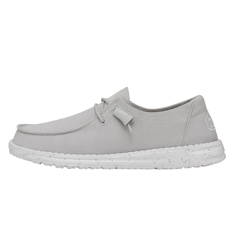 Wendy Slub Canvas Light Grey - Women's Casual Shoes | HEYDUDE shoes