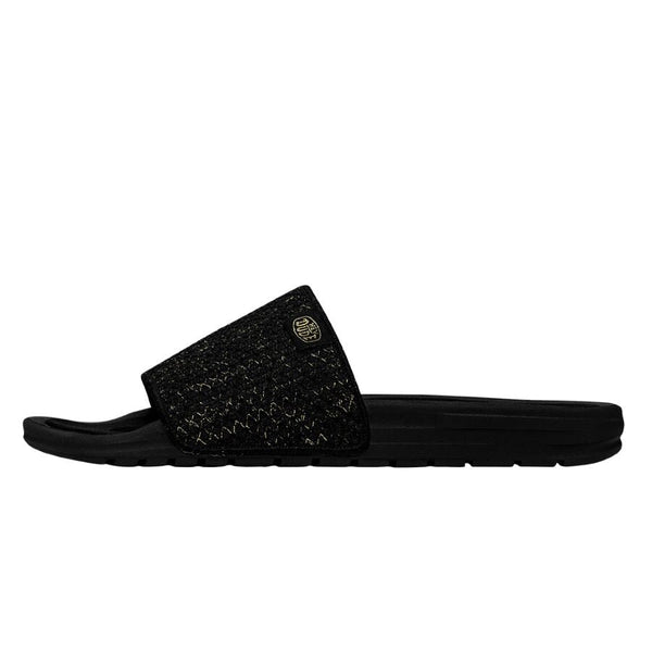 Chandler Knit Black Gold - Women's Sandals | HEYDUDE Shoes