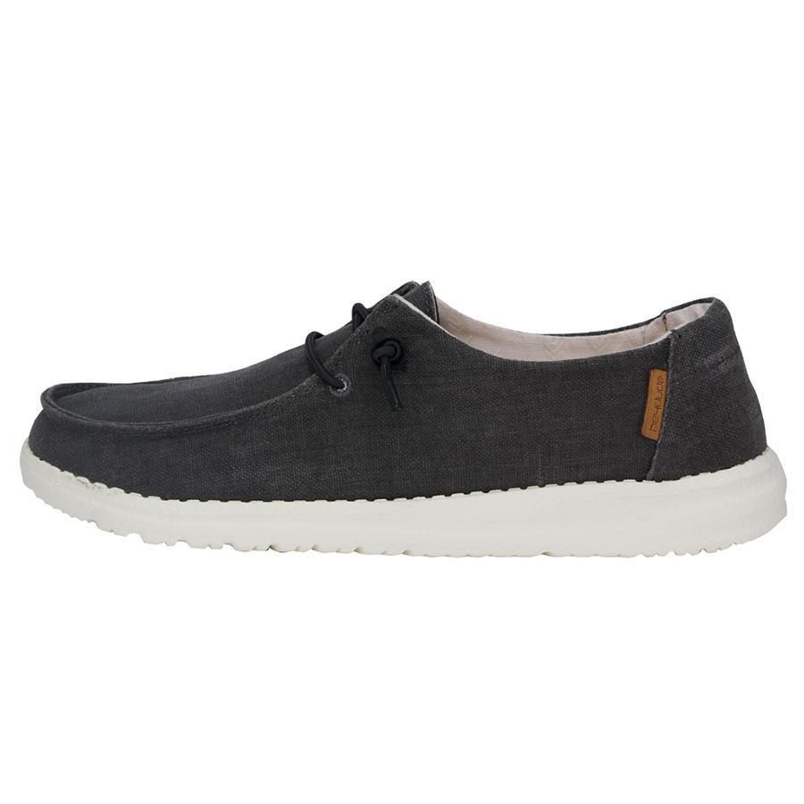 Hey Dude Ladies Wendy Rodeo Black Casual Shoes
